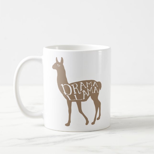 Drama Llama Coffee Mug (Left)