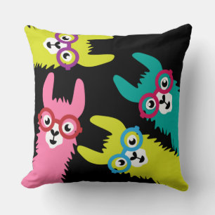 Drama Llama Colourful Camelid Cushion