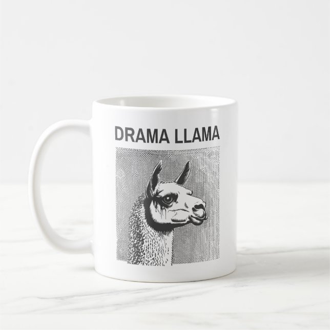 Drama Llama Funny Classic Mug (Left)