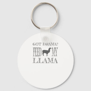 Drama Llama Got Drama Feed My Llama Keychain