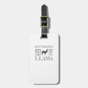 Drama Llama Got Drama Feed My Llama Luggage Tag