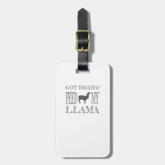 Drama Llama Got Drama Feed My Llama Luggage Tag