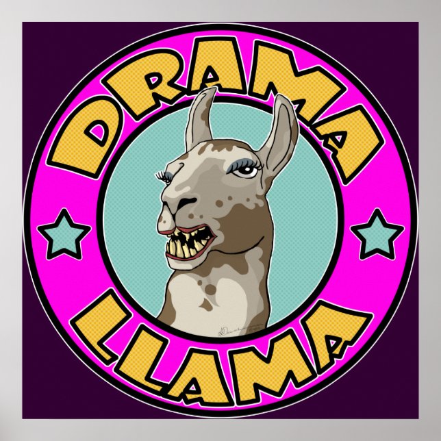 Drama Llama, impression (Devant)