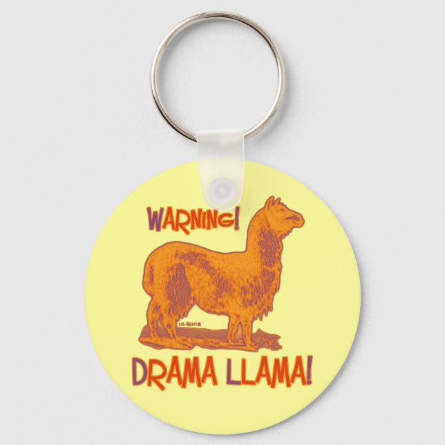 Drama Llama Keychain (Front)