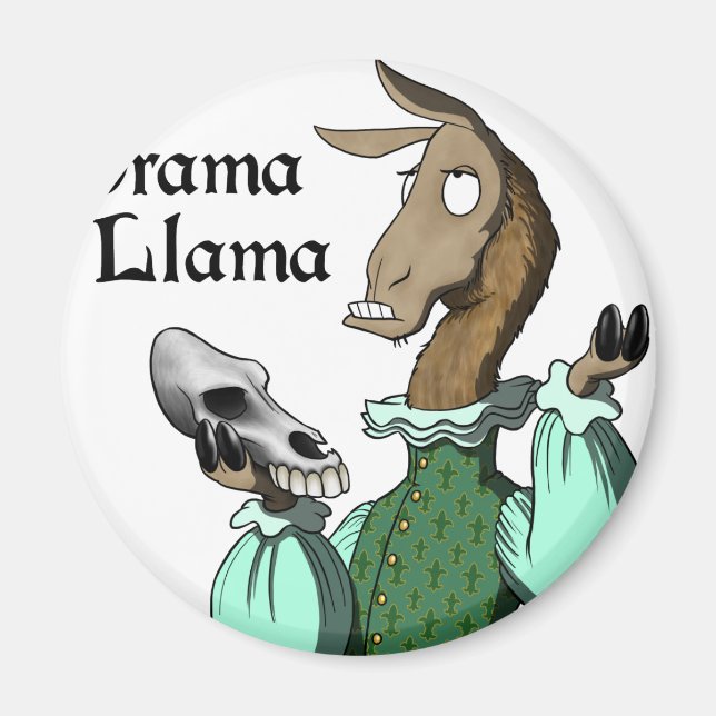 Drama Llama Magnet (Front)