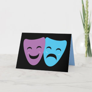 Drama Masks Card