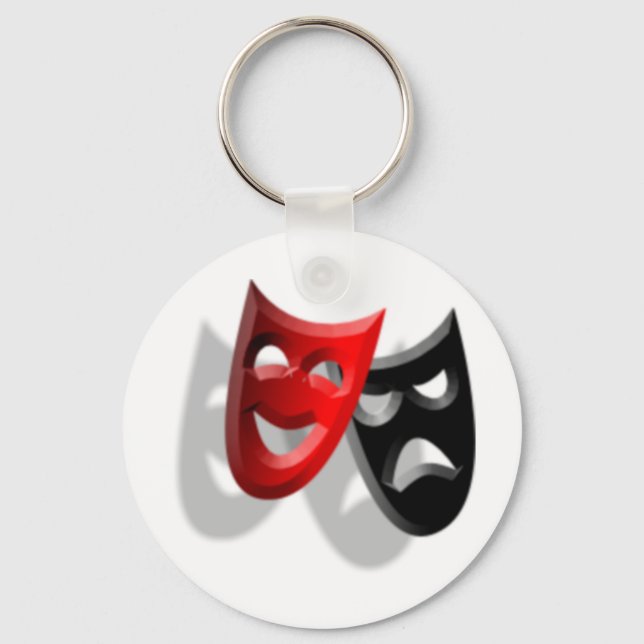 Drama Masks Keychain (Front)