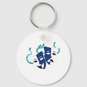 Drama Masks Keychain