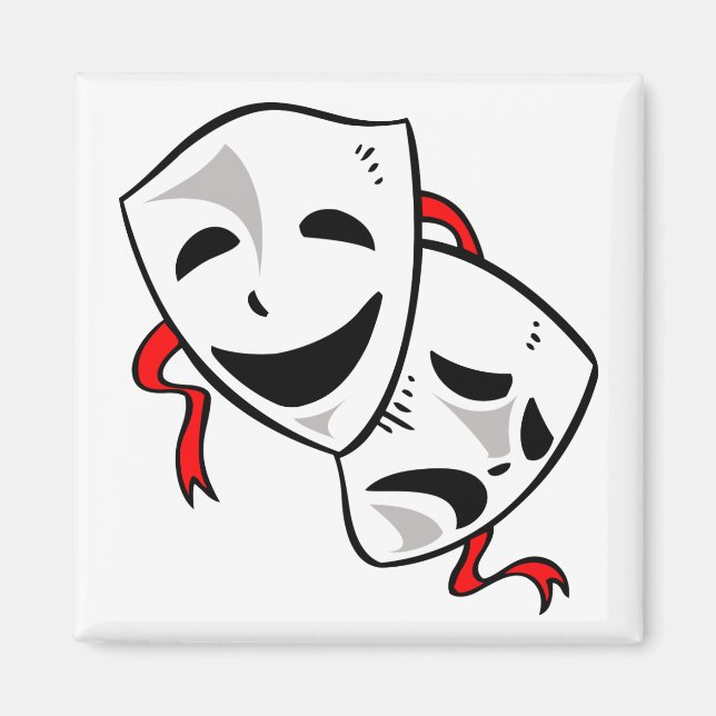 Drama Masks Magnet (Front)