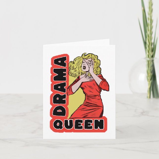 Drama Queen because everything excites me too much Invitation (Front)