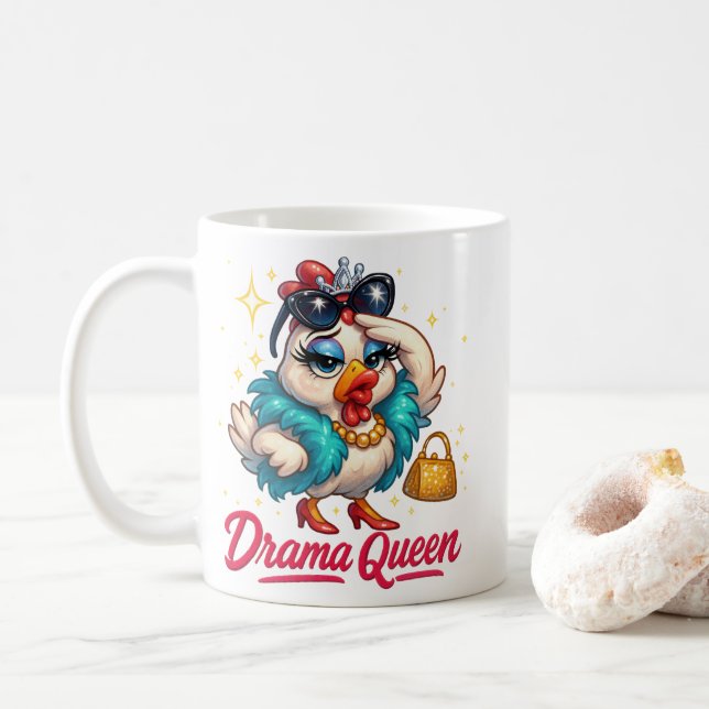 Drama Queen  Coffee Mug (With Donut)