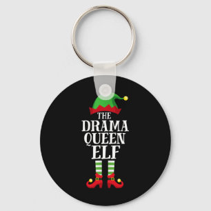 Drama Queen Elf Matching Family Group Christmas Pa Keychain
