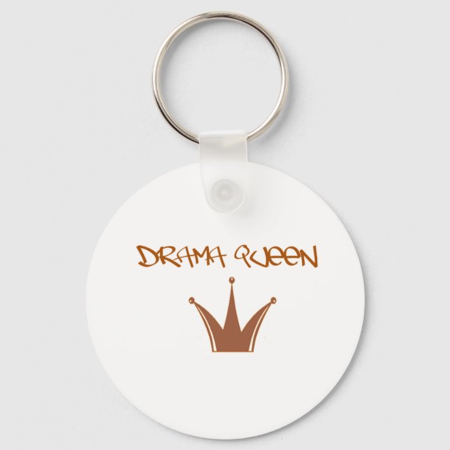 drama queen [] keychain (Front)