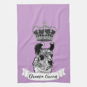 Drama Queen Llama Kitchen Towel