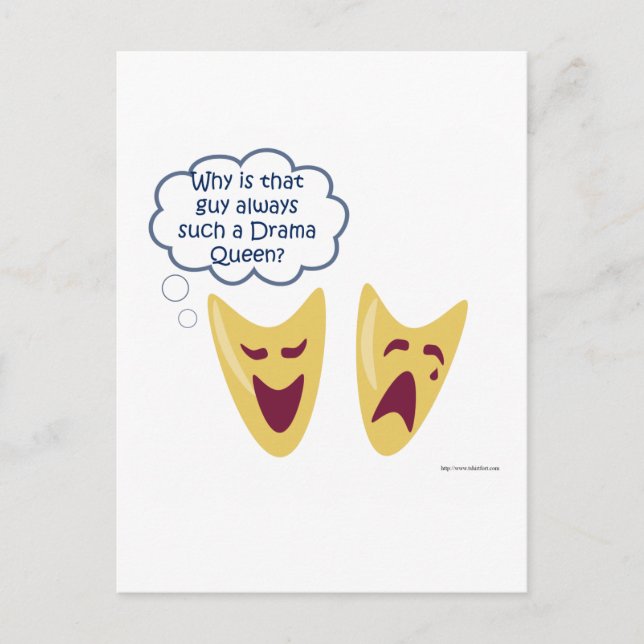 Drama Queen Postcard (Front)