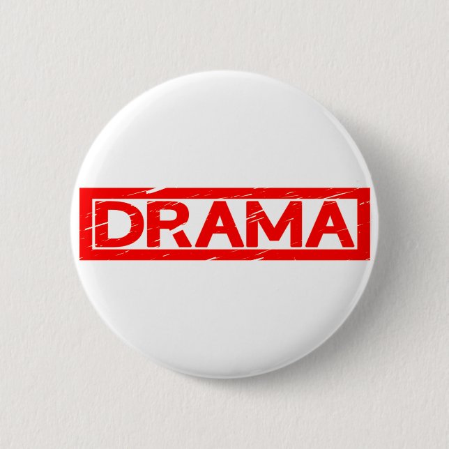 Drama Stamp 2 Inch Round Button (Front)
