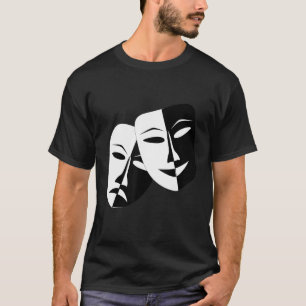 Drama Theater Masks Comedy and Tragedy T-Shirt