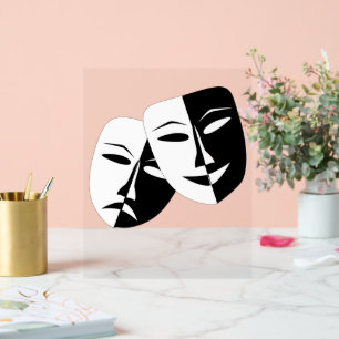 Drama Theatre Mask Acrylic Sign