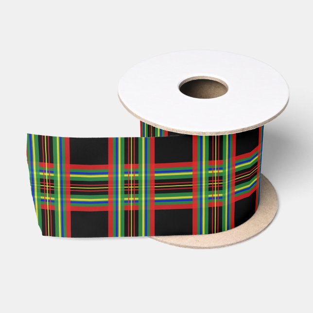 Dramatic Black Holiday Ribbon Satin Ribbon (Spool)