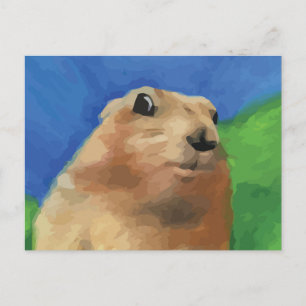 Dramatic Chipmunk Postcard