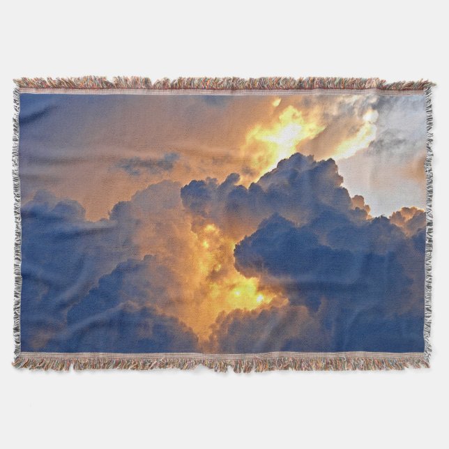Dramatic Cloud Formation Throw Blanket (Front)