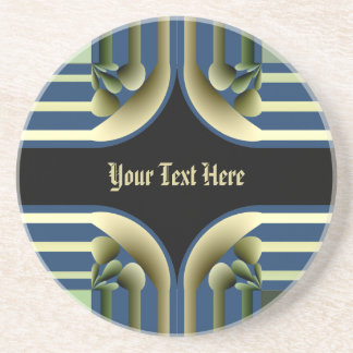Dramatic! Colourful Abstract Coaster