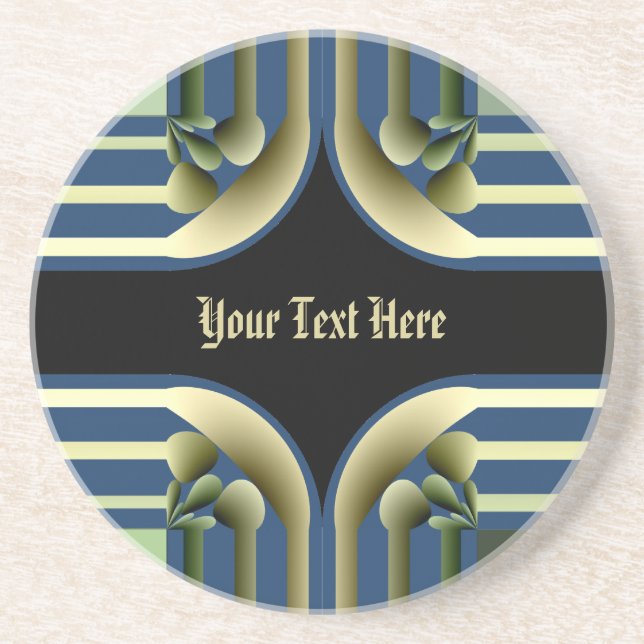 Dramatic! Colourful Abstract Coaster (Front)