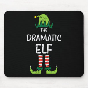 Dramatic Elf Xmas Matching Christmas For Family Mouse Pad