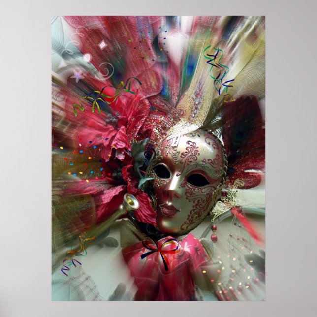 Dramatic Fantasy Mask Decor (Front)