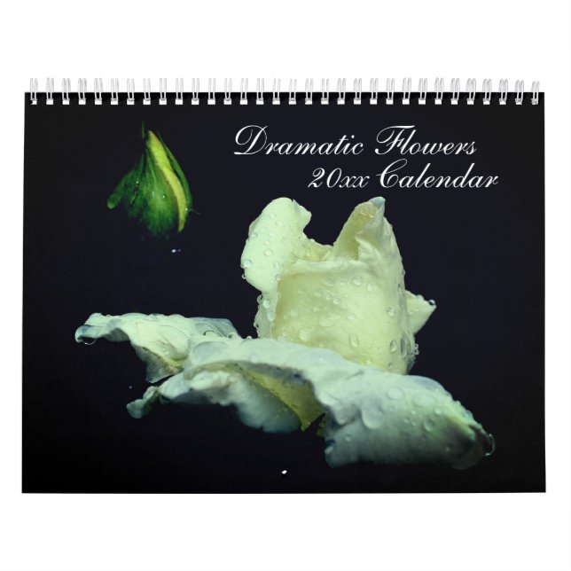 Dramatic Flowers Photography  Calendar (Cover)