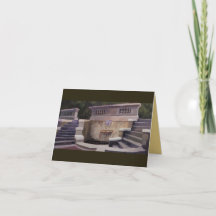 Dramatic Fountain Artful Note Card
