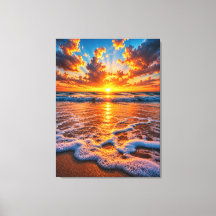 Dramatic Golden Ocean Sunset Cinematic Seascape