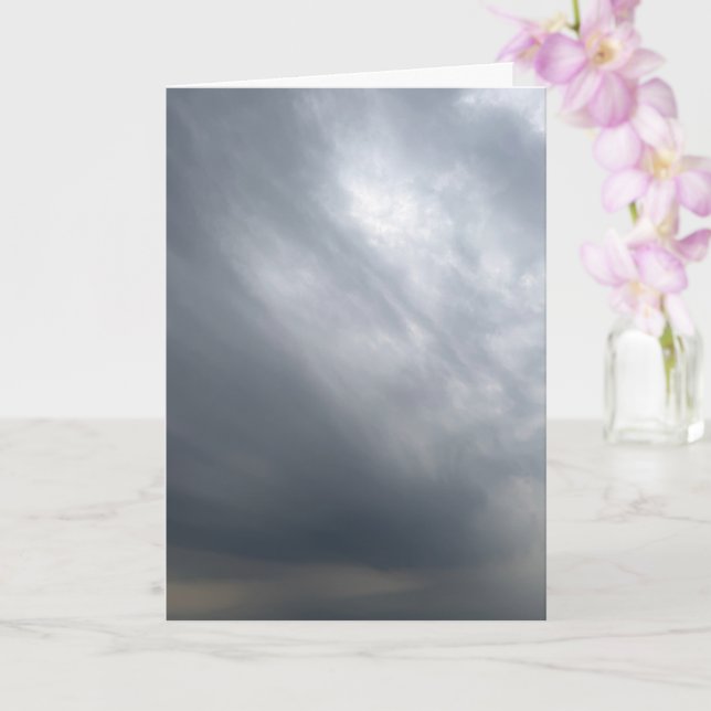 Dramatic Grey Stormy Sky Art Card (Orchid)