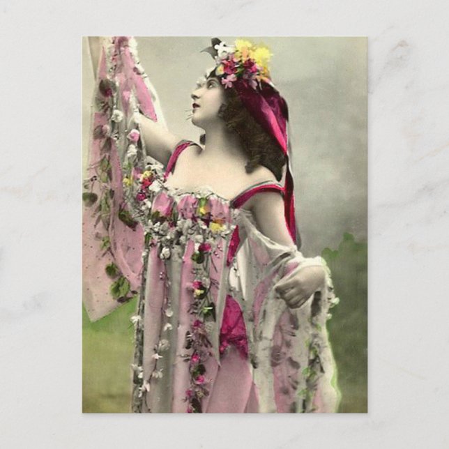 Dramatic in Flowers Postcard (Front)