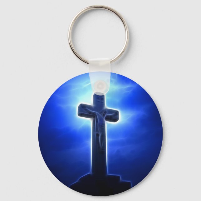 Dramatic Jesus Crucifixion Keychain (Front)
