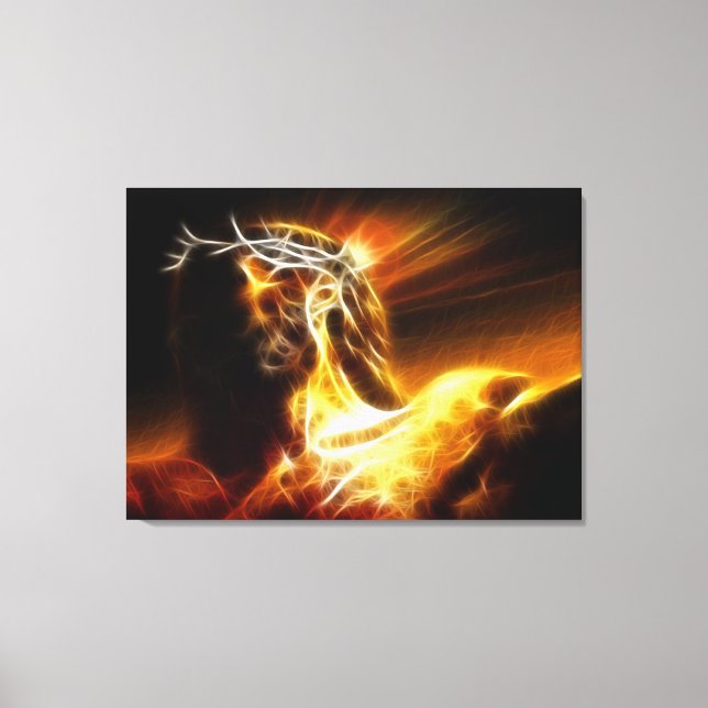 Dramatic Jesus Crucifixion No2 Canvas Print (Front)