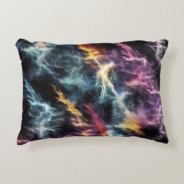 Dramatic Lightning  Accent Pillow (Front)
