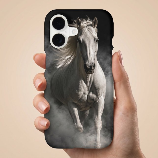 Dramatic Midnight White Stallion (Creator Uploaded)
