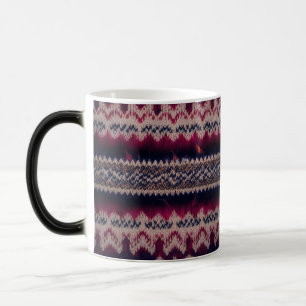 Dramatic Nordic Knit Fair Isle Color Changing Mug