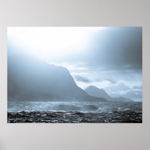 Dramatic Ocean Landscape Poster