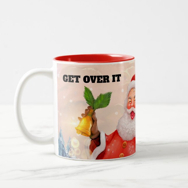Dramatic Office Secret Santa Gift Mug (Left)