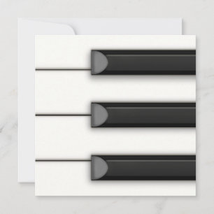 Dramatic Piano Keys Custom Music  Card