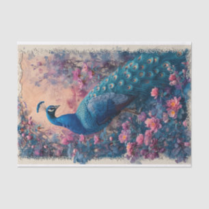 Dramatic Posing Peacock Tissue Paper
