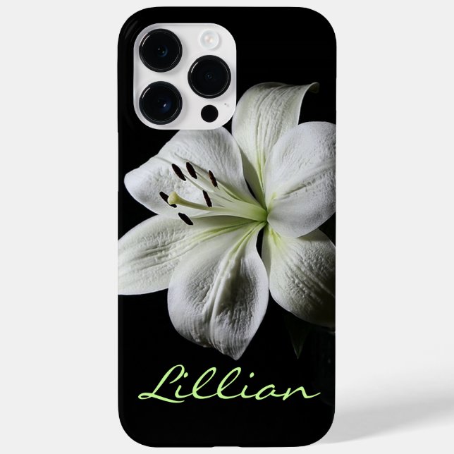 Dramatic Pure White Lily   Case-Mate iPhone Case (Back)