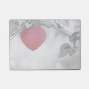 Dramatic Red Heart Shaped Apple Post-it Notes