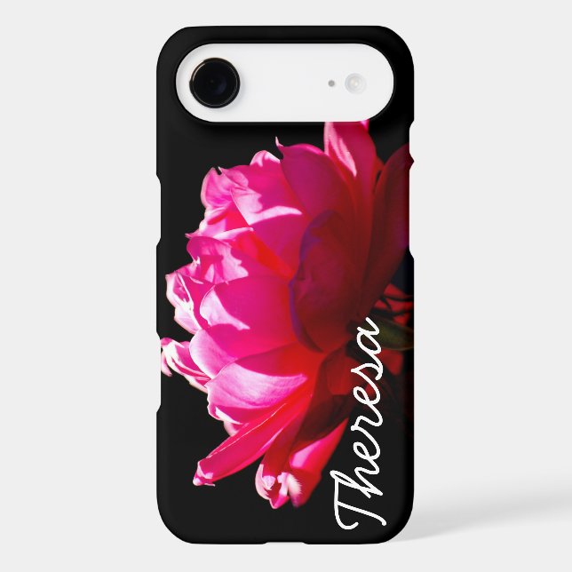 Dramatic Red Rose Photo (Back)