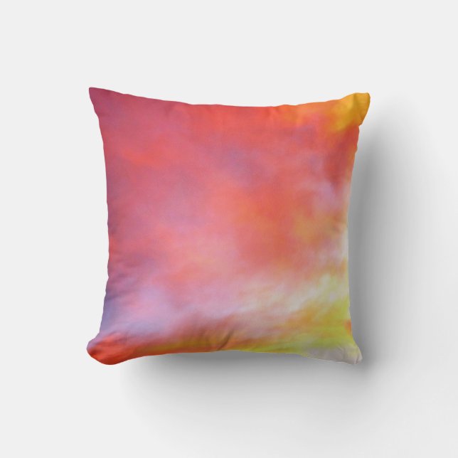 Dramatic Red SKy Throw Pillow (Front)