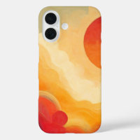 Dramatic Red Sun Painting