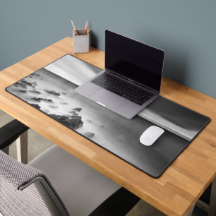 Dramatic rocky shore desk mat