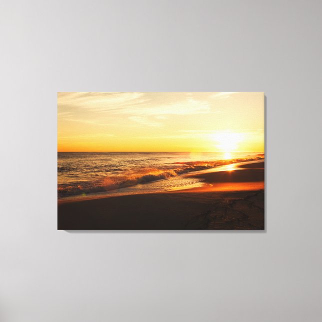 Dramatic Sunset over Gulf of Mexico Canvas Print (Front)